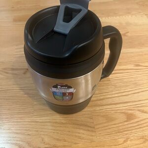 NEW Bubba Insulated Travel Mug - Black and Silver w/ Straw 52oz